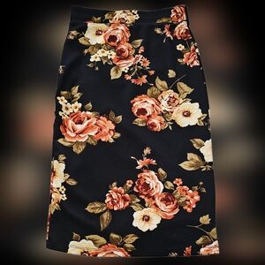 Women's Floral Pencil Skirt